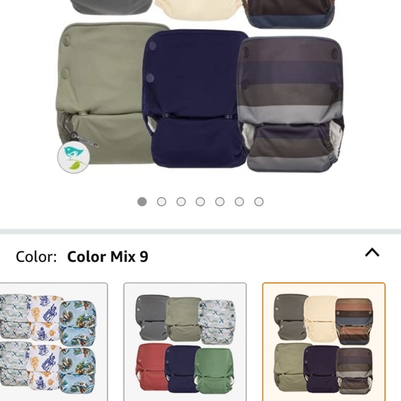 Grovia cloth diapers (6 pack)